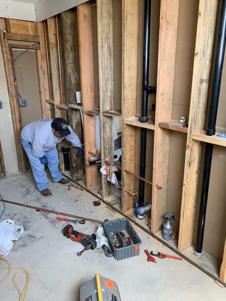 Commercial rough-in plumbing for Gas Line Repair in Edgewood